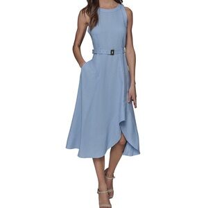 Karl Lagerfeld Belted Midi Dress